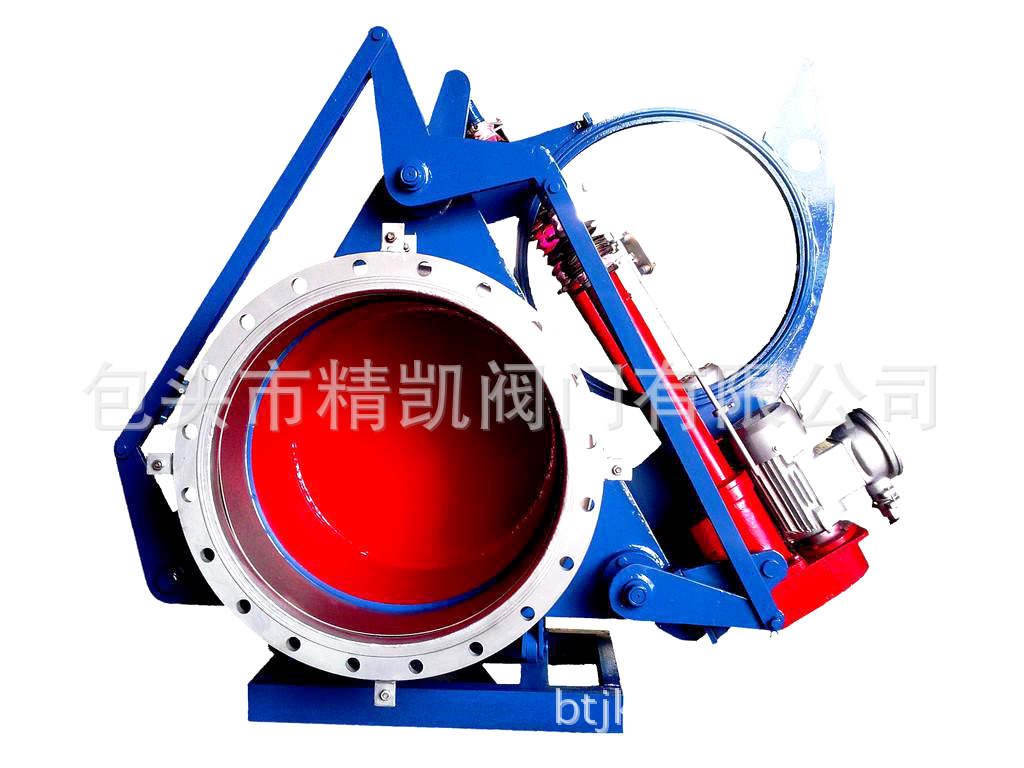 內(nèi)蒙高溫?zé)煔饷簹忾y門(mén)廠家 F943X F943J-2.5C防爆型電動(dòng)煤氣扇形盲板閥  眼鏡閥